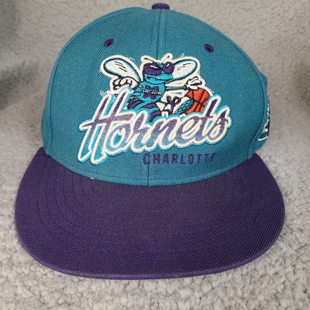 Charlotte Hornets Hat Cap Blue Purple 47 Brand Hardwood Classics‎ Snap Back